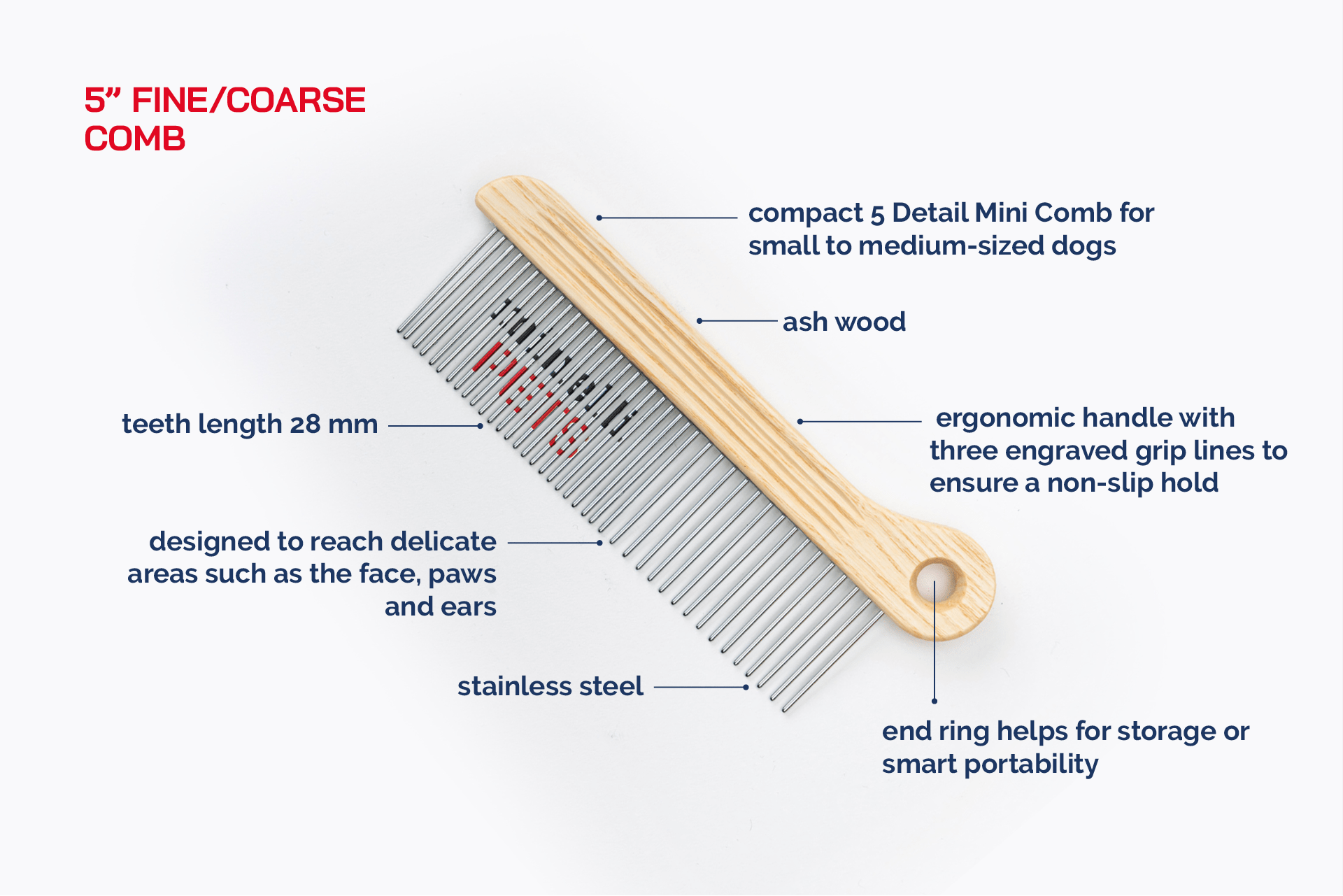 5" Fine/Coarse Comb_MinelliPETS