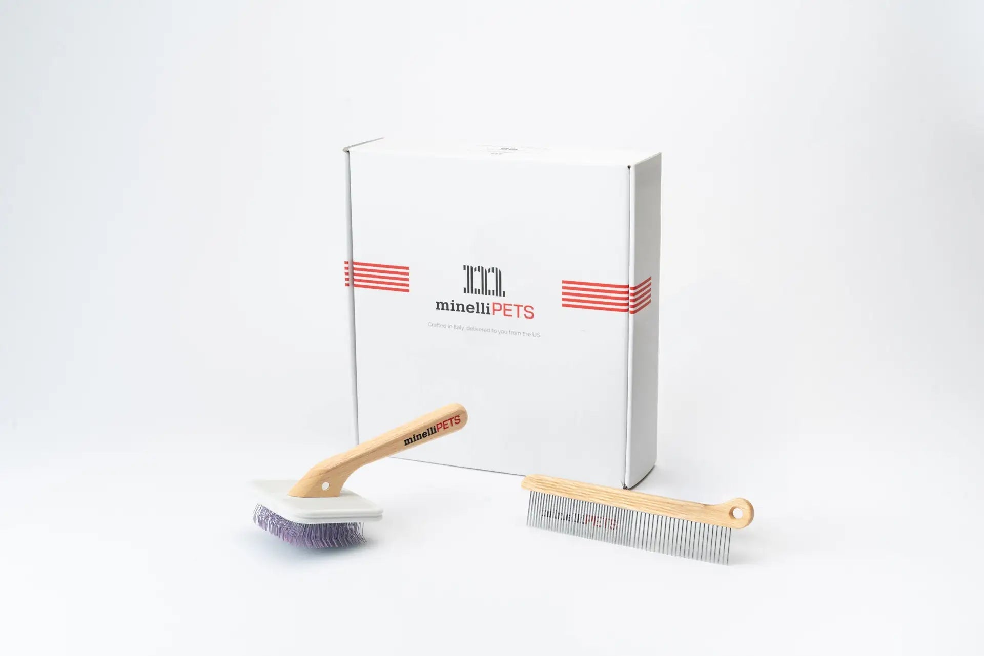 Easy Slicker & Comb Duo - for medium to tall dogs_MinelliPETS