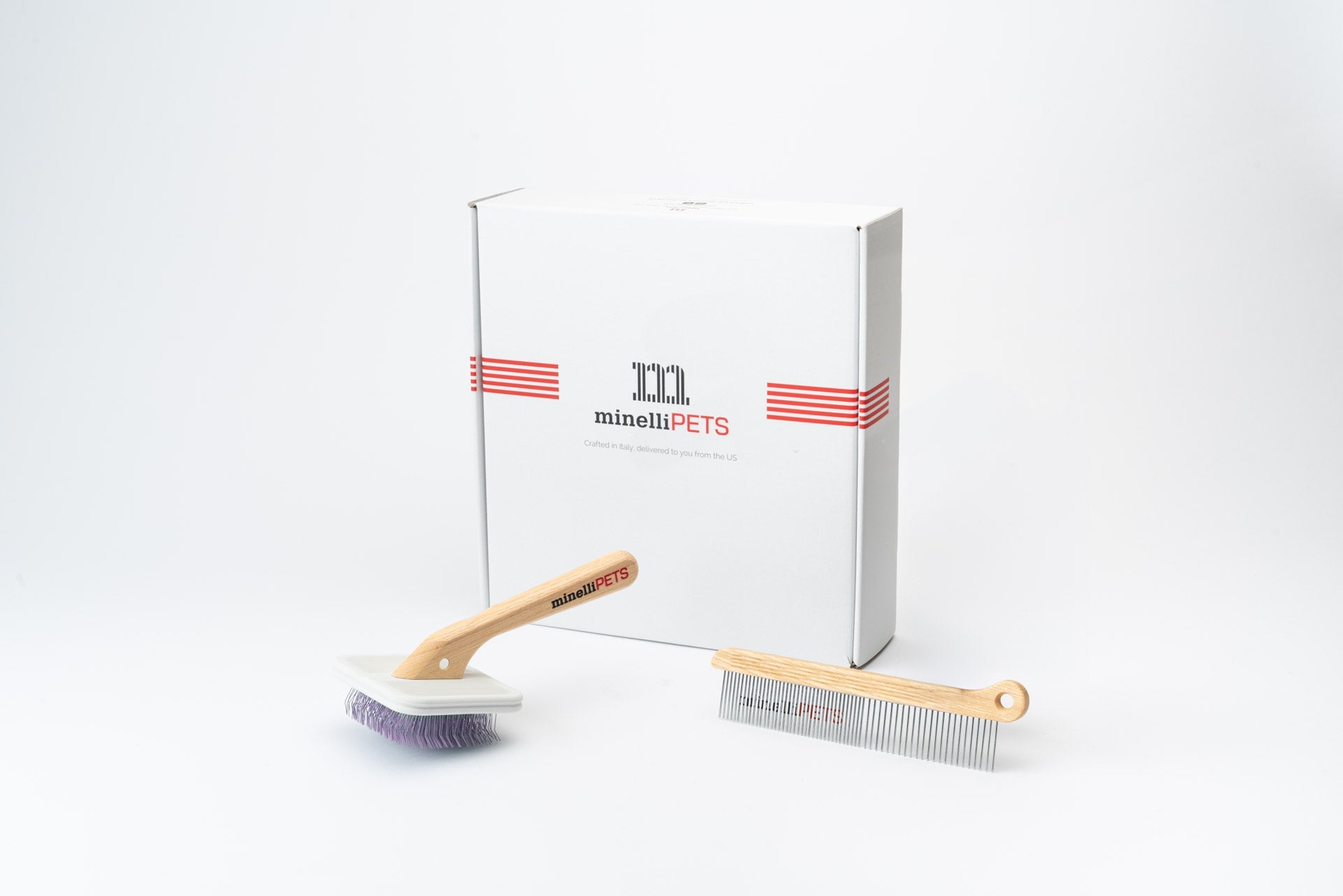 Easy Slicker & Comb Duo - for medium to tall dogs_MinelliPETS